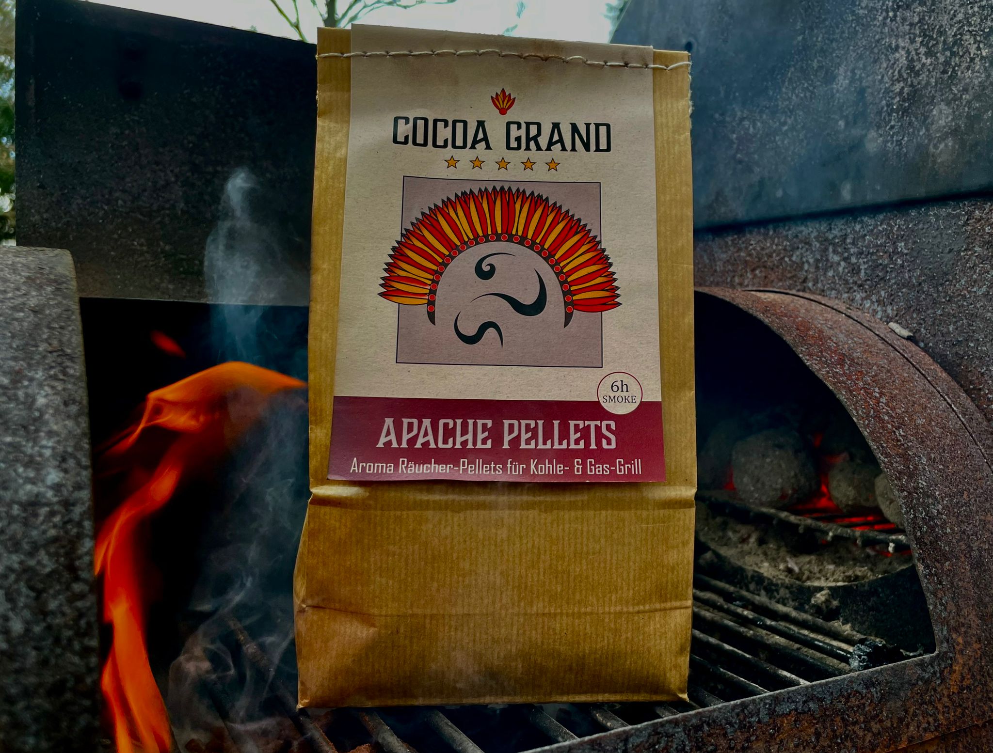 Cocoa Grand Smoke Apache Pellets 750g Cocoa GRAND